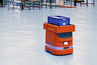 AMR-urile sunt folosite pentru a aproviziona linii de producție