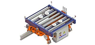 Cărucioarele pe sol includ două capete de antrenare și două roți libere Cărucioarele pe sol includ două capete de antrenare și două roți libere