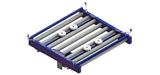 Fiecare cărucior din circuitul de căi electrice este echipat cu un transportor Fiecare cărucior din circuitul de căi electrice este echipat cu un transportor